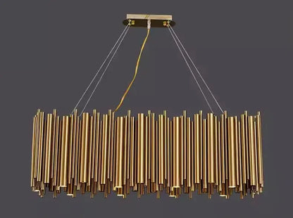 Verthara Premium Gold Aluminium Tube Pendant Light