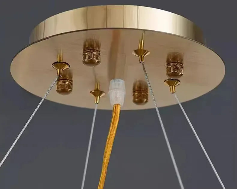 Verthara Premium Gold Aluminium Tube Pendant Light