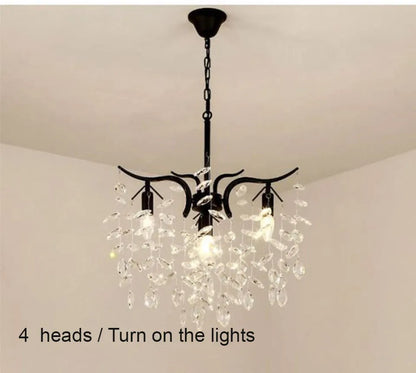 Verthara Premium Gold Crystal LED Pendant Chandelier | Dimmable 3 Colours