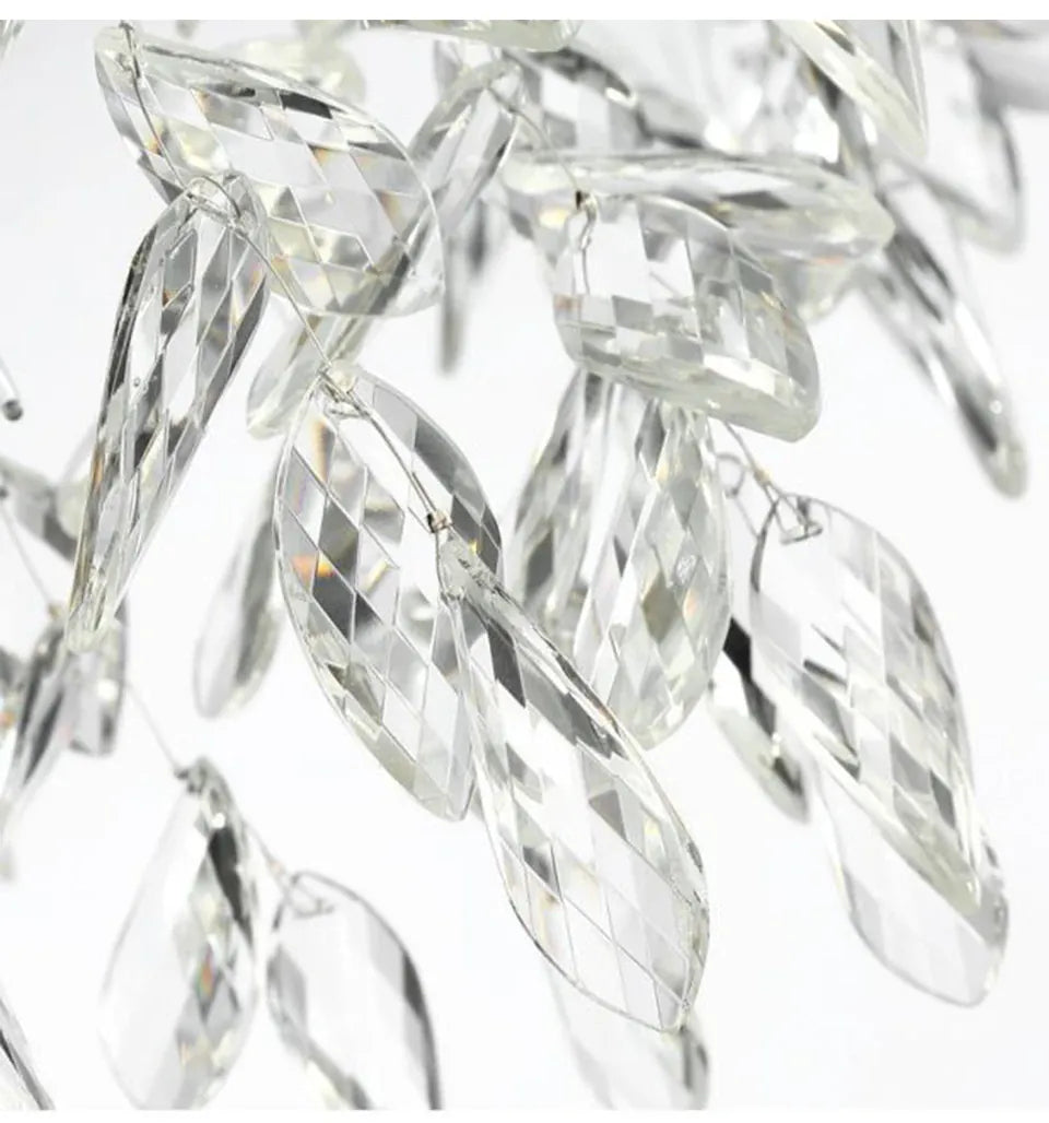 Verthara Premium Gold Crystal LED Pendant Chandelier | Dimmable 3 Colours