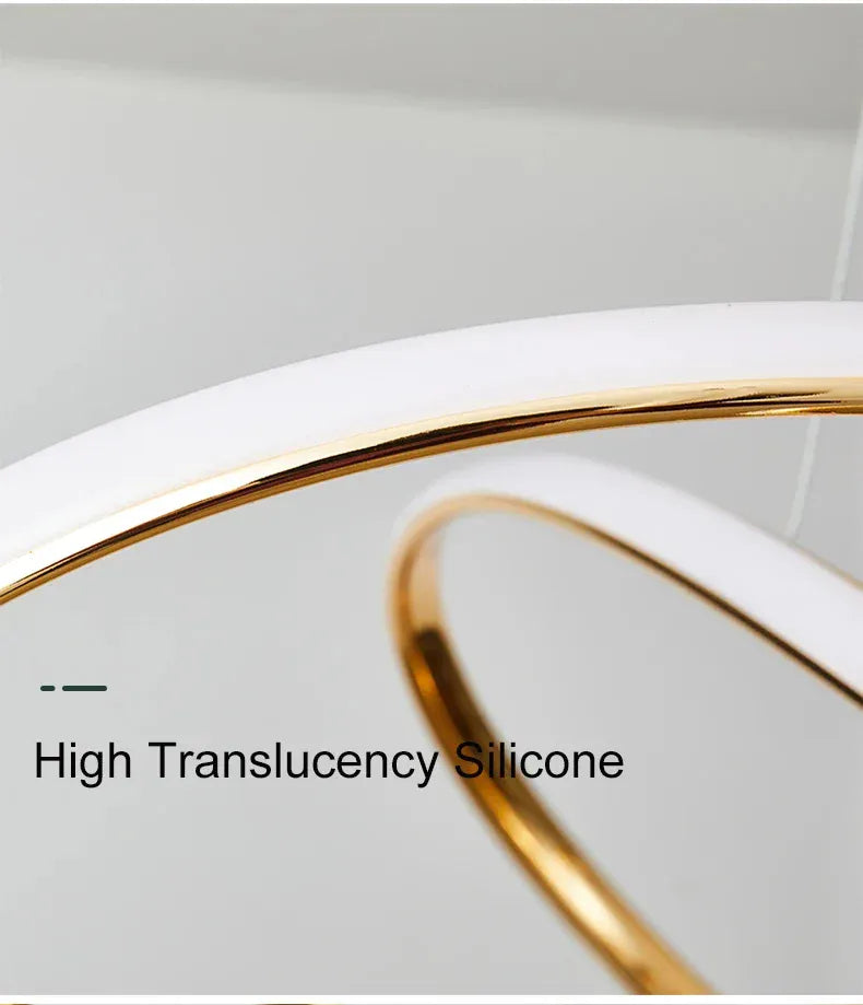 Verthara Premium Gold Geometric Line Chandelier