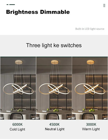 Verthara Premium Gold Geometric Line Chandelier