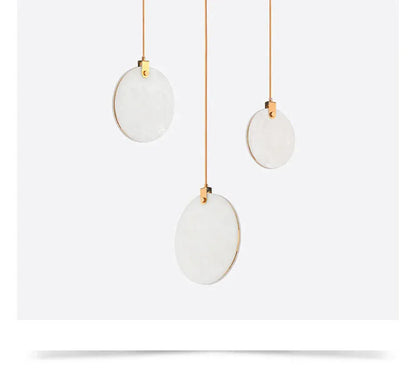 Verthara Premium Gold Marble Round Pendant Chandelier