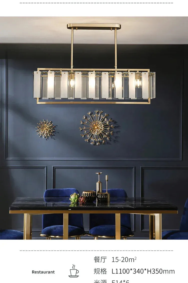 Verthara Premium Gold Raindrop Crystal Chandelier