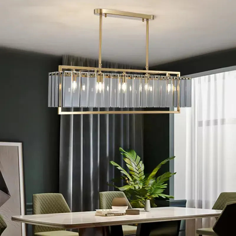 Verthara Premium Gold Raindrop Crystal Chandelier