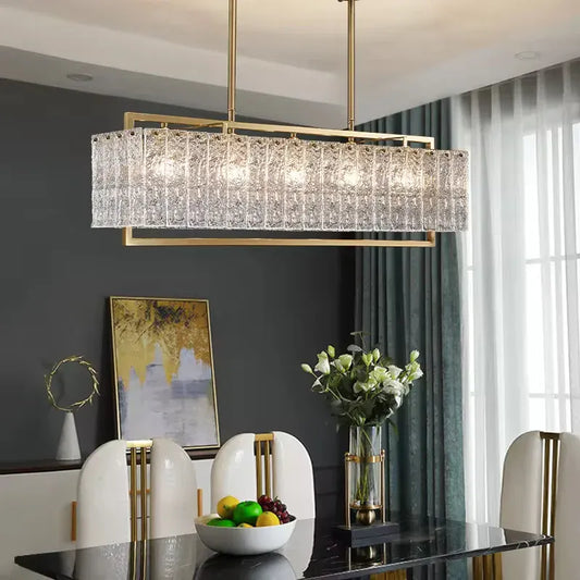 Verthara Premium Gold Raindrop Crystal Chandelier