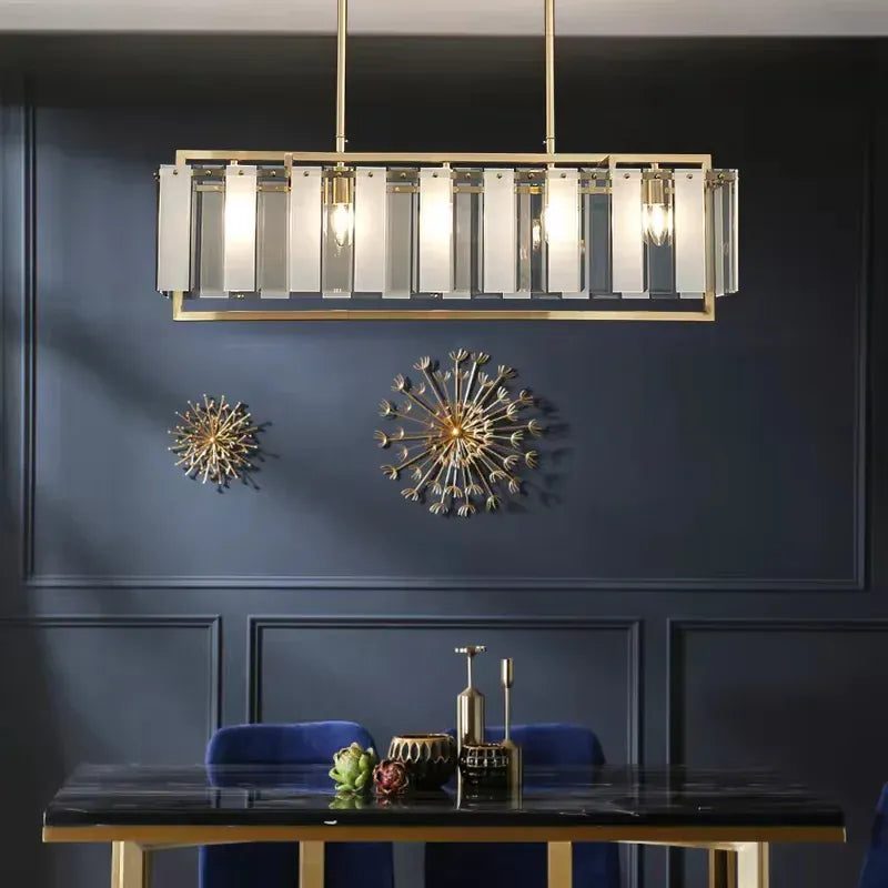 Verthara Premium Gold Raindrop Crystal Chandelier