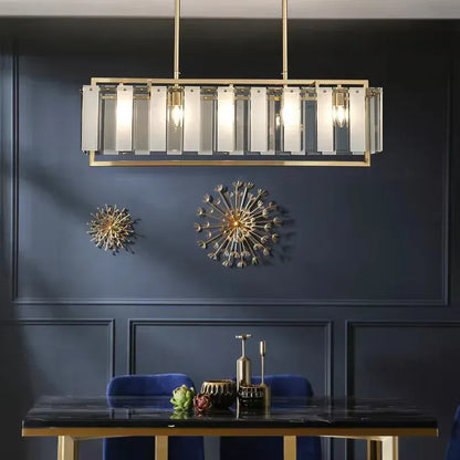 Verthara Premium Gold Raindrop Crystal Chandelier