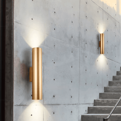Verthara Premium Gold Stainless Steel IP67 Outdoor Wall Light