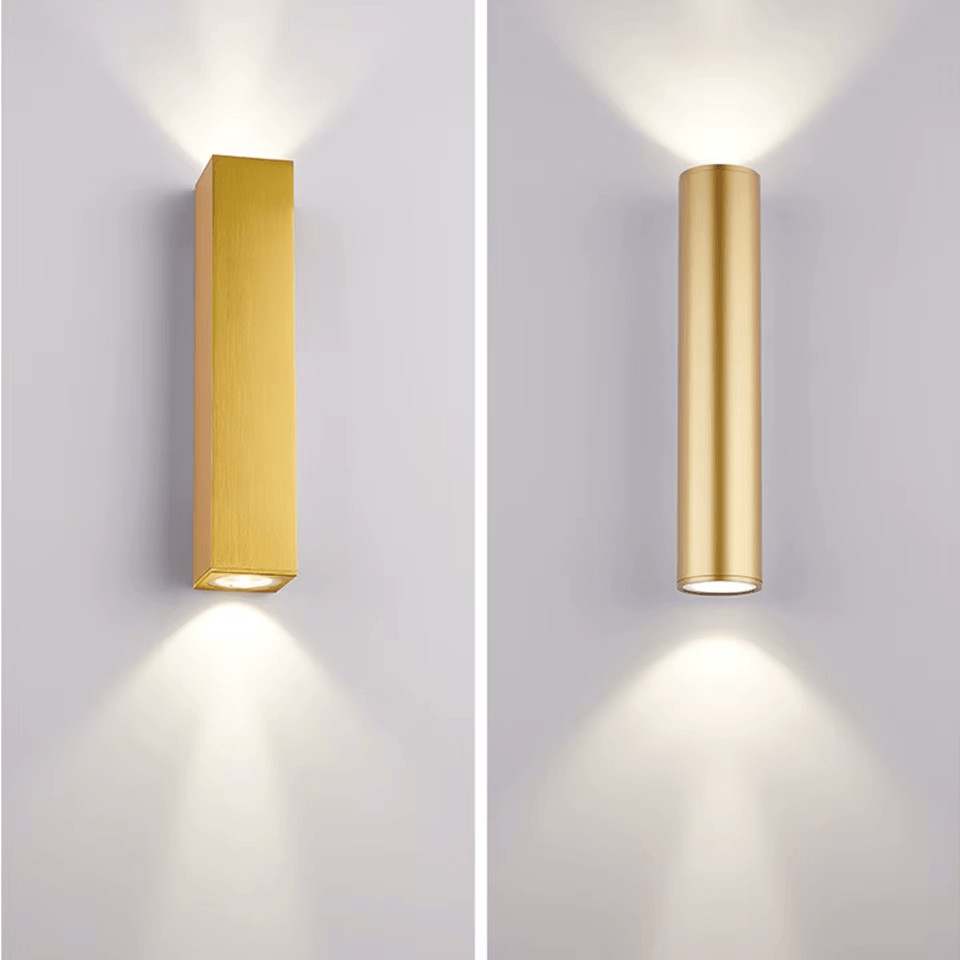 Verthara Premium Gold Stainless Steel IP67 Outdoor Wall Light