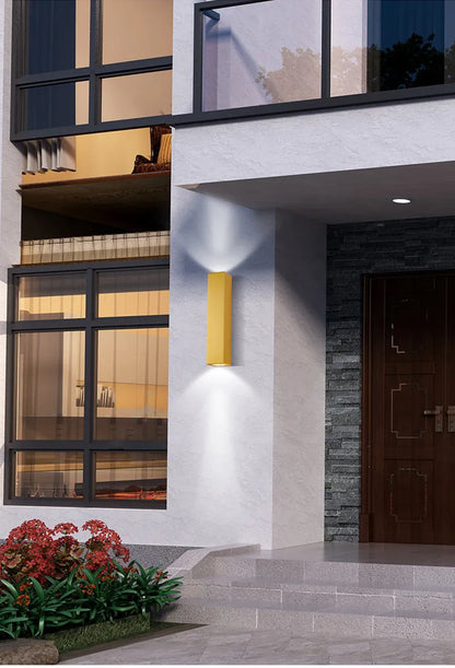 Verthara Premium Gold Stainless Steel IP67 Outdoor Wall Light