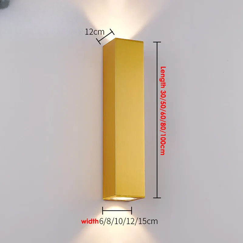 Verthara Premium Gold Stainless Steel IP67 Outdoor Wall Light