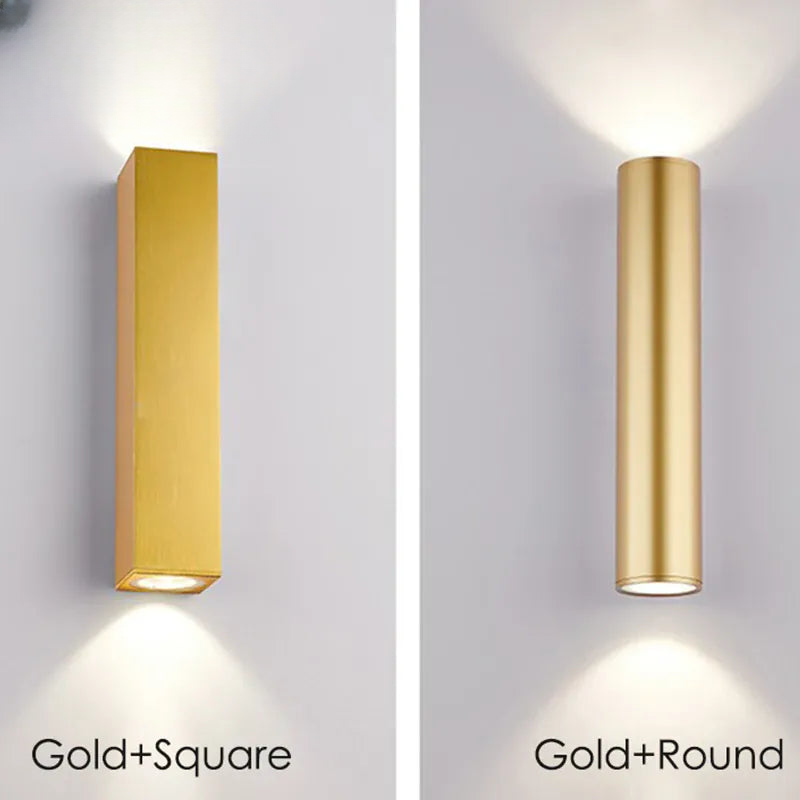 Verthara Premium Gold Stainless Steel IP67 Outdoor Wall Light