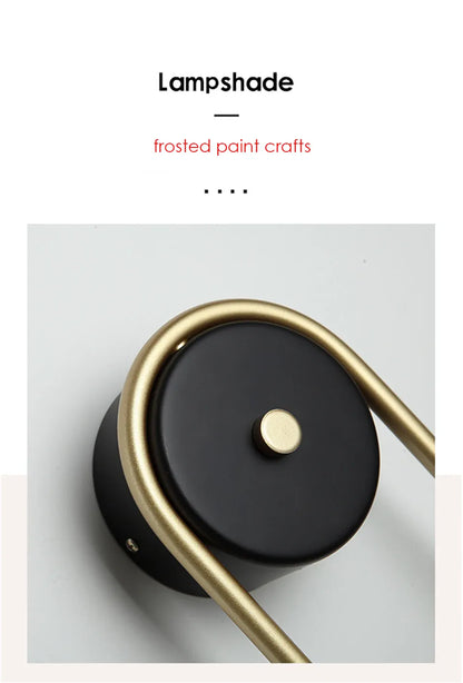 Verthara Premium Golden Ball LED Wall Sconce