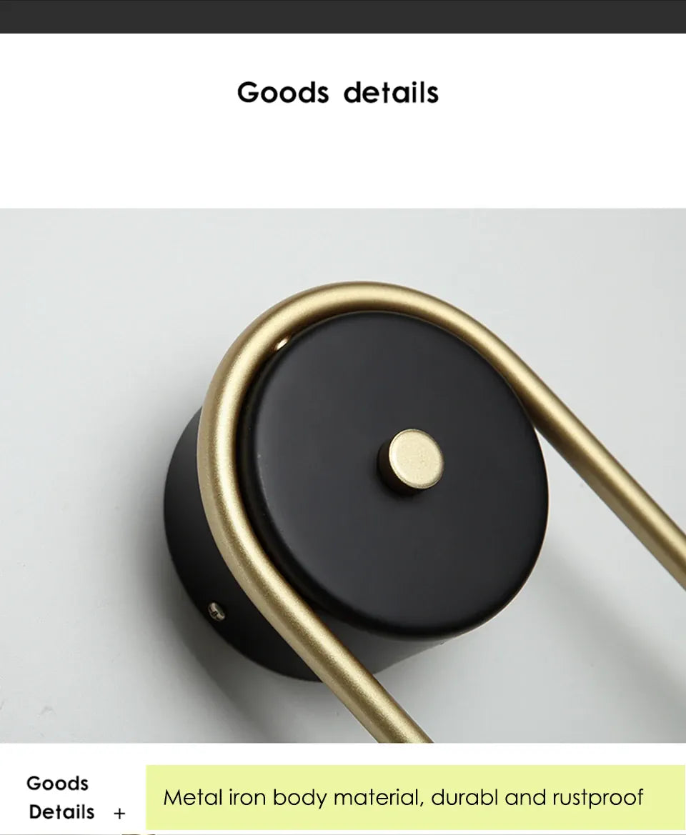 Verthara Premium Golden Ball LED Wall Sconce