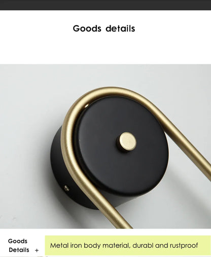 Verthara Premium Golden Ball LED Wall Sconce