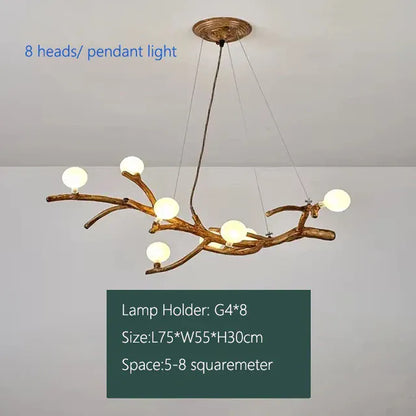 Verthara Premium Handcrafted Ceiling Light - Retro Chandelier - Brown Antique Finish - Rustic Style - Ideal For Loft And Boutique Settings 8light Frosted ball / Warm White