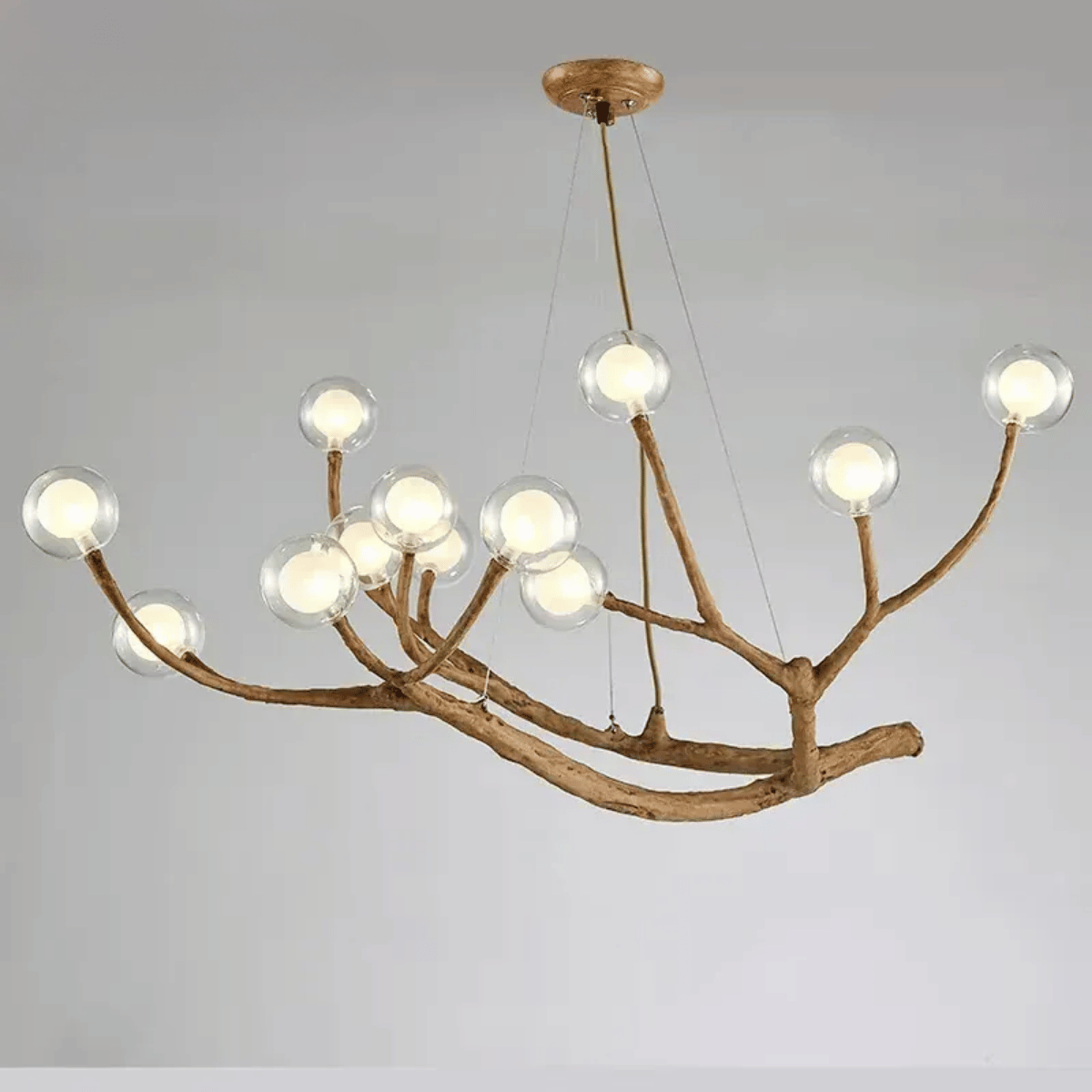 Verthara Premium Handcrafted Ceiling Light - Retro Chandelier - Brown Antique Finish - Rustic Style - Ideal For Loft And Boutique Settings