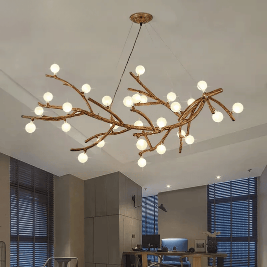 Verthara Premium Handcrafted Ceiling Light - Retro Chandelier - Brown Antique Finish - Rustic Style - Ideal For Loft And Boutique Settings