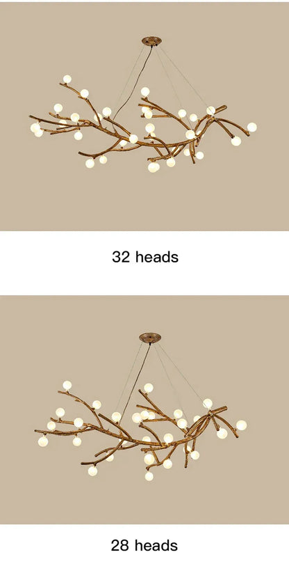 Verthara Premium Handcrafted Retro Tree Branch Chandelier
