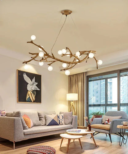 Verthara Premium Handcrafted Retro Tree Branch Chandelier