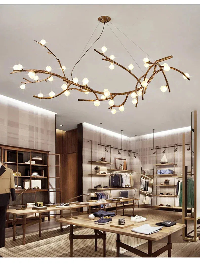 Verthara Premium Handcrafted Retro Tree Branch Chandelier