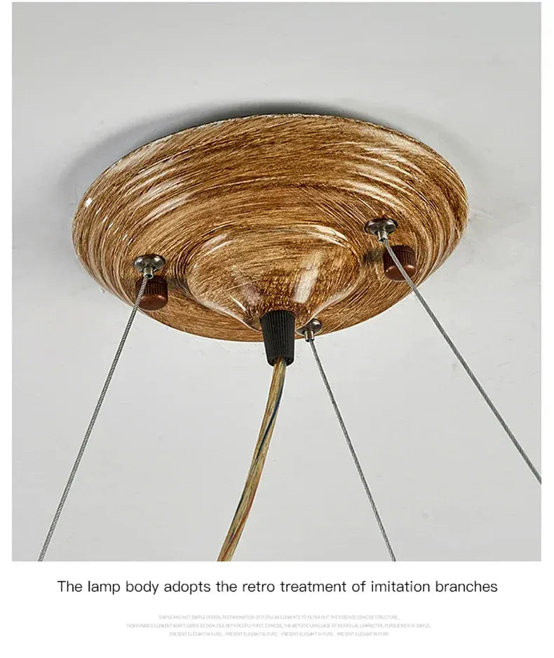 Verthara Premium Handcrafted Retro Tree Branch Chandelier