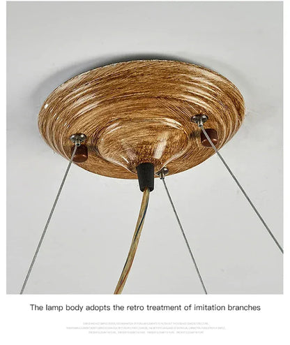 Verthara Premium Handcrafted Retro Tree Branch Chandelier