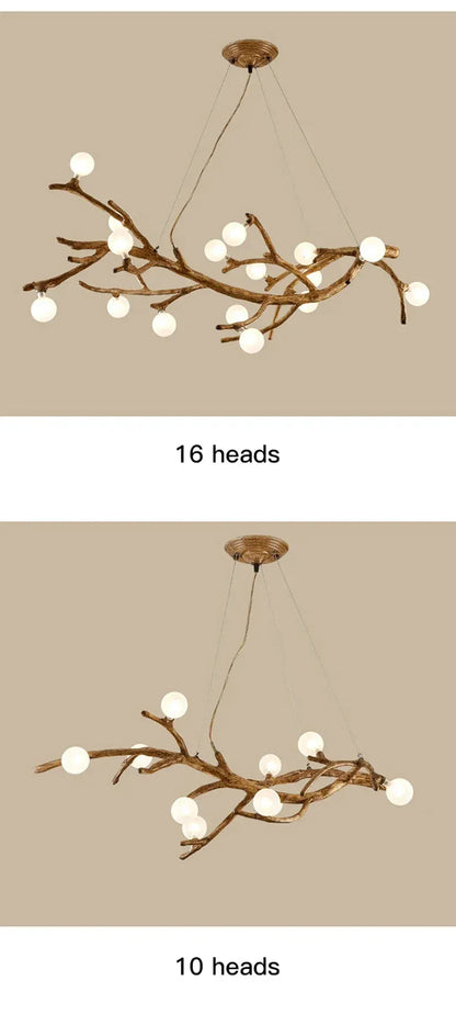 Verthara Premium Handcrafted Retro Tree Branch Chandelier