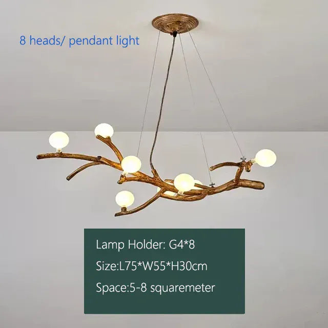 Verthara Premium Handcrafted Retro Tree Branch Chandelier