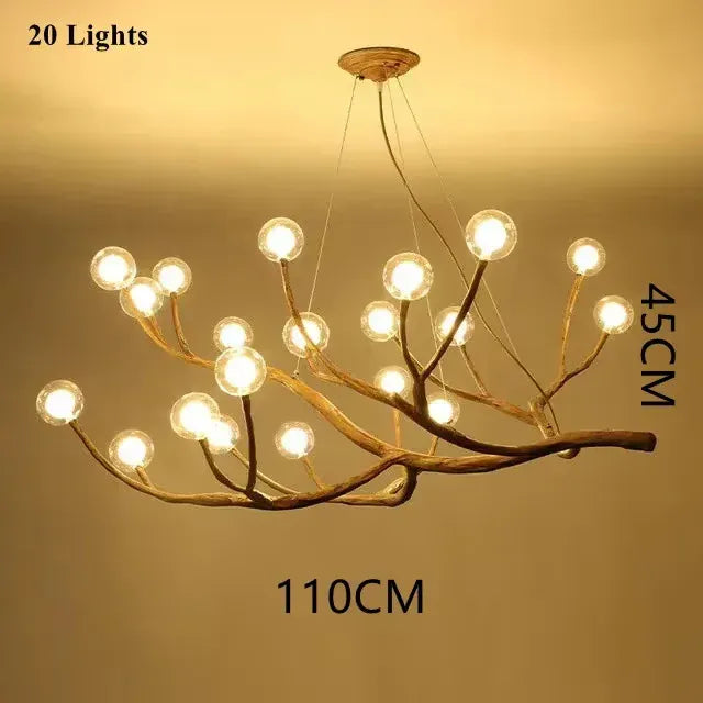 Verthara Premium Handcrafted Retro Tree Branch Chandelier