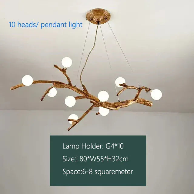 Verthara Premium Handcrafted Retro Tree Branch Chandelier