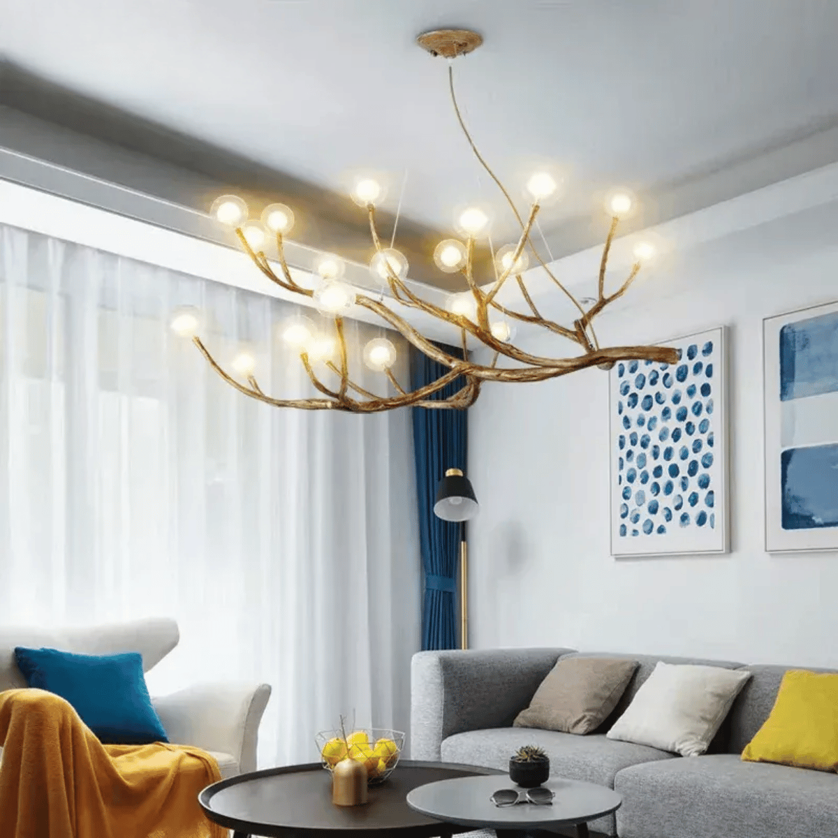Verthara Premium Handcrafted Retro Tree Branch Chandelier