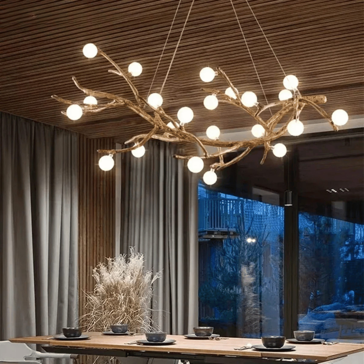 Verthara Premium Handcrafted Retro Tree Branch Chandelier