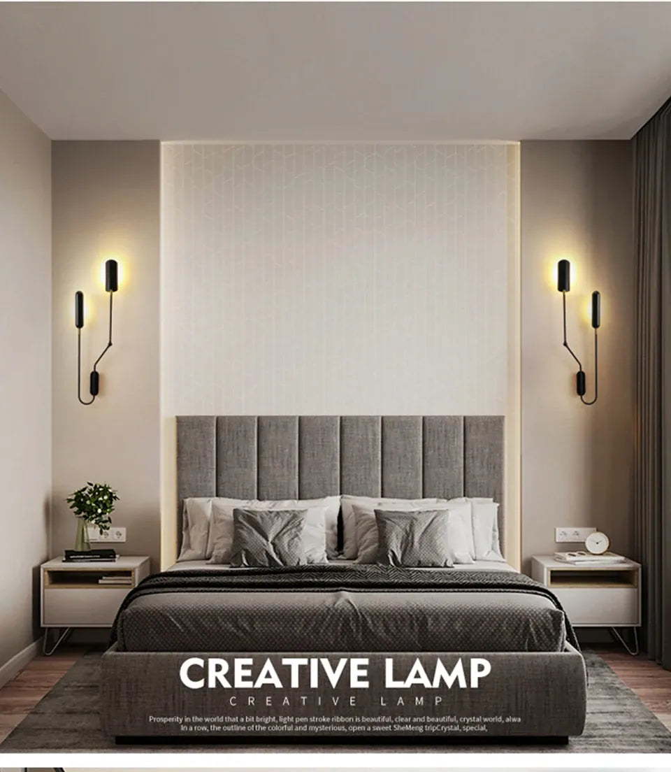 Verthara Premium Industrial Adjustable Long Arm Wall Light E27