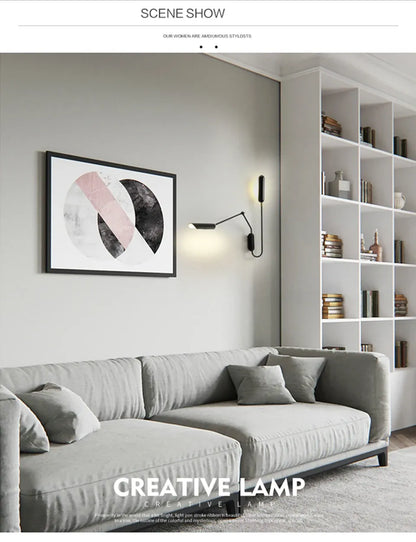 Verthara Premium Industrial Adjustable Long Arm Wall Light E27