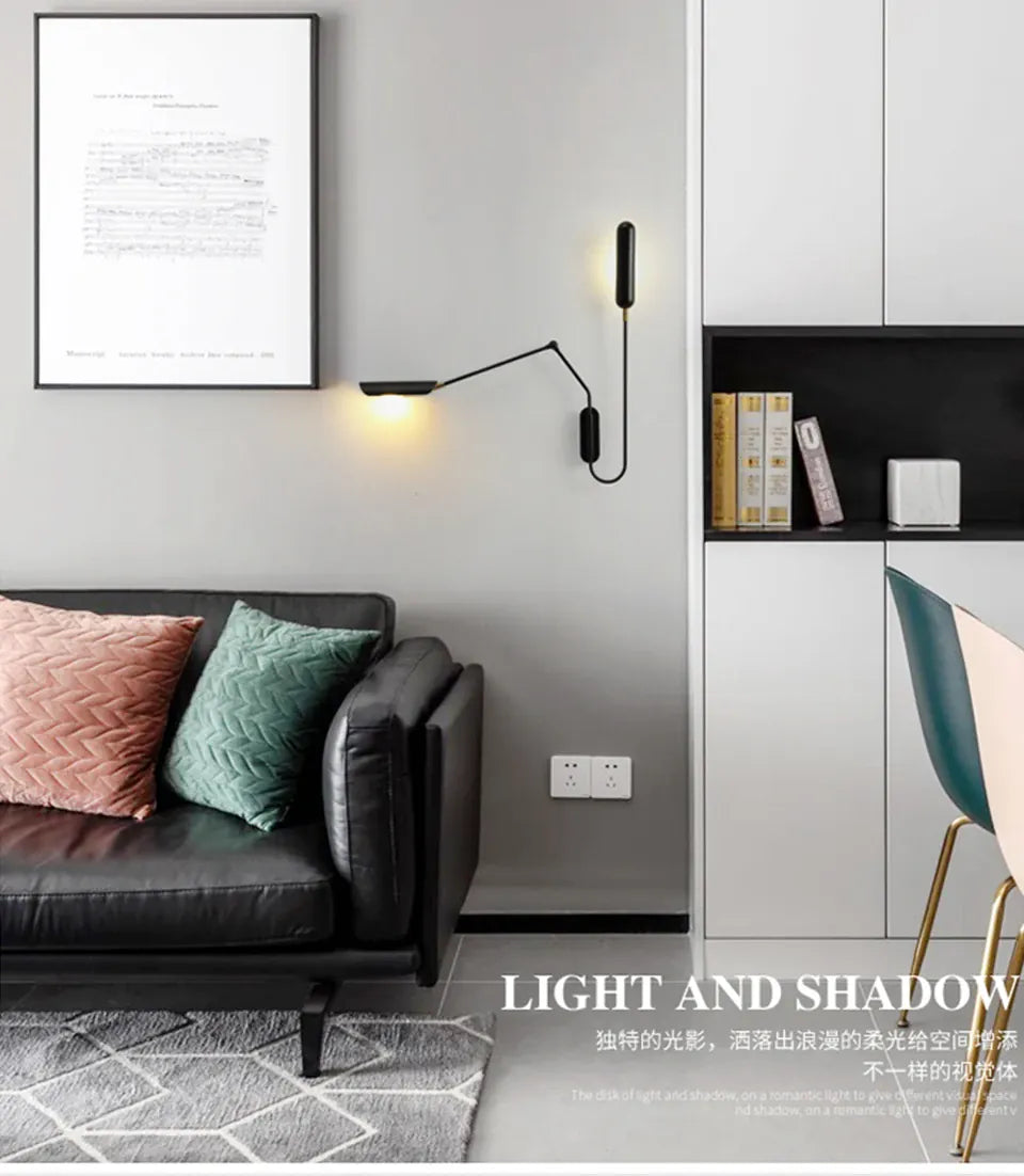 Verthara Premium Industrial Adjustable Long Arm Wall Light E27