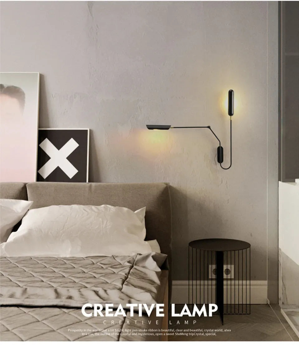 Verthara Premium Industrial Adjustable Long Arm Wall Light E27