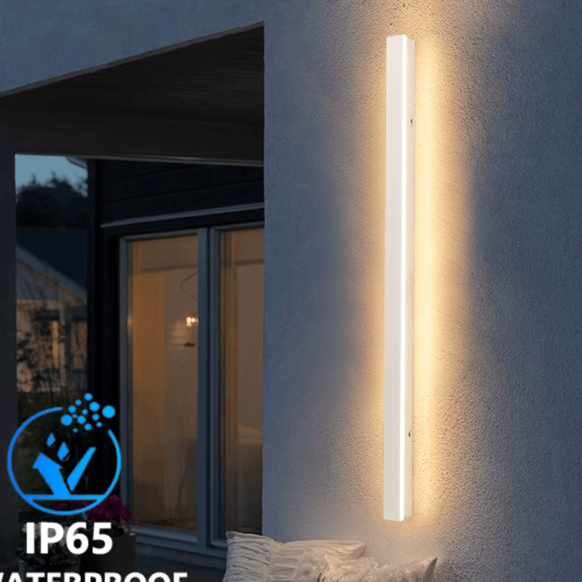 Verthara Premium Industrial Iron Linear LED Outdoor Wall Light Motion Sensor