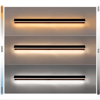 Verthara Premium Industrial Iron Linear LED Outdoor Wall Light Motion Sensor