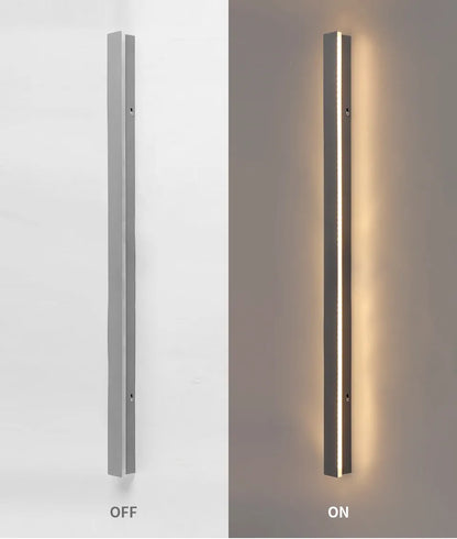 Verthara Premium Industrial Iron Linear LED Outdoor Wall Light Motion Sensor