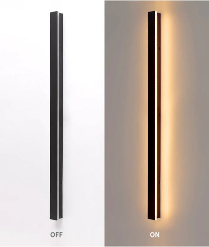 Verthara Premium Industrial Iron Linear LED Outdoor Wall Light Motion Sensor