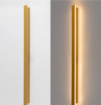 Verthara Premium Industrial Iron Linear LED Outdoor Wall Light Motion Sensor