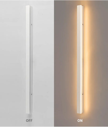Verthara Premium Industrial Iron Linear LED Outdoor Wall Light Motion Sensor