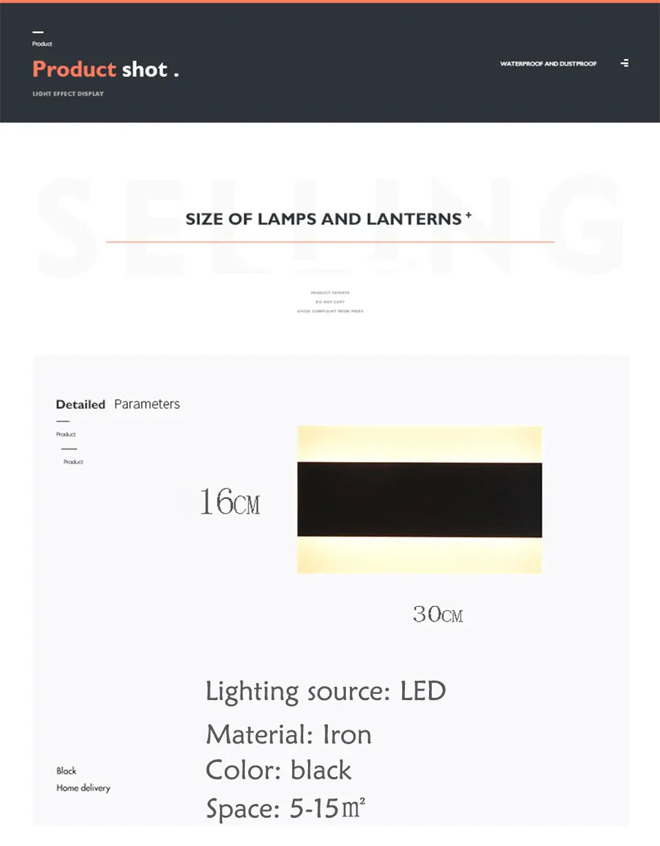 Verthara Premium Industrial LED Outdoor Wall Light IP65 Dimmable