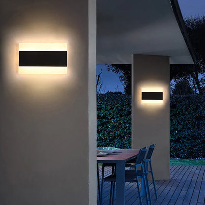 Verthara Premium Industrial LED Outdoor Wall Light IP65 Dimmable 120x16cm