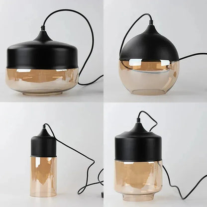 Verthara Premium Industrial Loft Glass Pendant Chandelier