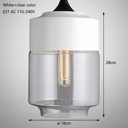Verthara Premium Industrial Loft Glass Pendant Chandelier