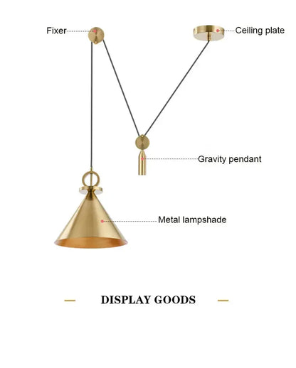 Verthara Premium Industrial Pulley Pendant Light