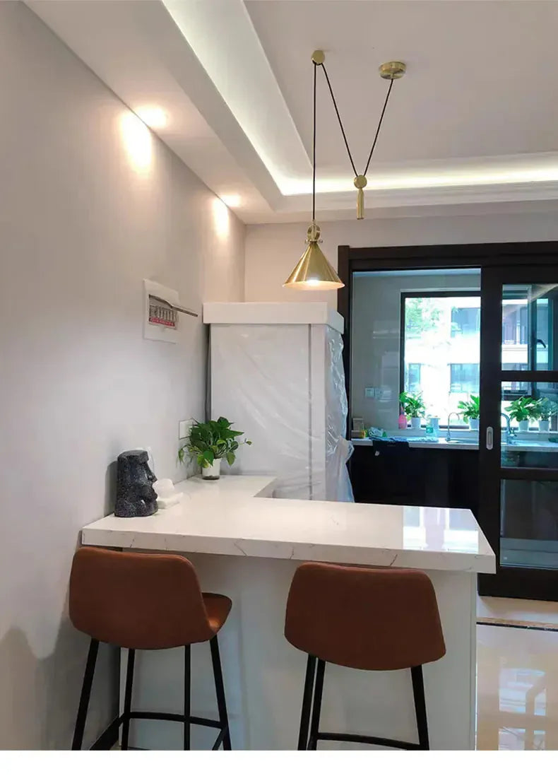 Verthara Premium Industrial Pulley Pendant Light